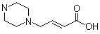 4-(1-哌嗪基)-2-丁烯酸分子结构 (CAS 1251504-25-2)