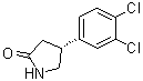 (4R)-4-(3,4-Dichlorophenyl)-2-pyrrolidinone molecular structure (CAS 1252761-56-0)