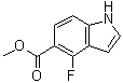 4-Fluoro-1H-indole-5-carboxylic acid methyl ester molecular structure (CAS 1252782-43-6)