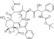 多西他赛分子结构 (CAS 125354-16-7)