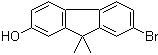 7-溴-9,9-二甲基-9H-芴-2-醇分子结构 (CAS 1256619-51-8)