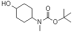 N-(4-Hydroxycyclohexyl)-N-methylcarbamic acid 1,1-dimethylethyl ester molecular structure (CAS 1256633-24-5)