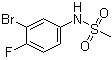 N-(3-Bromo-4-fluorophenyl)methanesulfonamide molecular structure (CAS 1256633-26-7)