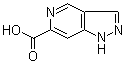 1H-吡唑并[4,3-c]吡啶-6-羧酸分子结构 (CAS 1256802-03-5)