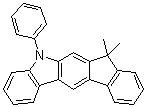 5,7-二氢-7,7-二甲基-5-苯基茚并[2,1-b]咔唑分子结构 (CAS 1257220-43-1)