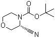 (3R)-3-氰基-4-吗啉羧酸叔丁酯分子结构 (CAS 1257856-32-8)