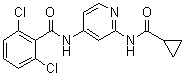 2,6-二氯-N-[2-[(环丙基羰基)氨基]-4-吡啶基]苯甲酰胺分子结构 (CAS 1258292-64-6)
