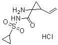 1-Amino-N-(cyclopropylsulfonyl)-2-ethenylcyclopropanecarboxamide hydrochloride (1:1) molecular structure (CAS 1258731-89-3)