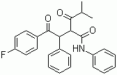 4-Fluoro-alpha-(2-methyl-1-oxopropyl)-gamma-oxo-N,beta-diphenylbenzene butaneamide molecular structure (CAS 125971-96-2)