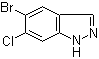 5-Bromo-6-chloro-1H-indazole molecular structure (CAS 1260382-77-1)