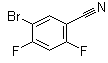 5-溴-2,4-二氟苯甲腈分子结构 (CAS 1260879-25-1)