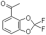4-乙酰基-2,2-二氟-1,3-苯并二恶茂分子结构 (CAS 126120-83-0)