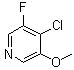 4-Chloro-3-fluoro-5-methoxypyridine molecular structure (CAS 1261473-24-8)