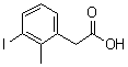 3-碘-2-甲基苯乙酸分子结构 (CAS 1261554-90-8)