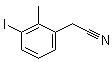 3-Iodo-2-methylbenzeneacetonitrile molecular structure (CAS 1261569-73-6)