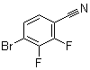 4-Bromo-2,3-difluorobenzonitrile molecular structure (CAS 126163-58-4)