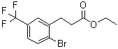 2-Bromo-5-(trifluoromethyl)benzenepropanoic acid ethyl ester molecular structure (CAS 1261779-31-0)