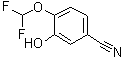 4-(二氟甲氧基)-3-羟基苯甲腈分子结构 (CAS 1261823-17-9)