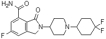 2-[1-(4,4-Difluorocyclohexyl)-4-piperidinyl]-6-fluoro-2,3-dihydro-3-oxo-1H-isoindole-4-carboxamide molecular structure (CAS 1262417-51-5)