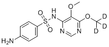 磺胺多辛D3分子结构 (CAS 1262770-70-6)