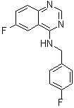 4-((4-Fluorobenzyl)amino)-6-fluoroquinazoline molecular structure (CAS 1262888-28-7)