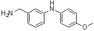 3-[(4-Methoxyphenyl)amino]benzenemethanamine molecular structure (CAS 1263284-49-6)