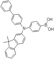 B-[4-[1,1'-联苯]-4-基(9,9-二甲基-9H-芴-2-基)氨基]苯硼酸分子结构 (CAS 1265177-27-2)
