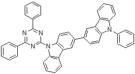 9-(4,6-Diphenyl-1,3,5-triazin-2-yl)-9'-phenyl-3,3'-dicarbazole molecular structure (CAS 1266389-01-8)
