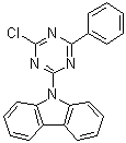 9-(4-氯-6-苯基-1,3,5-三嗪-2-基)-9H-咔唑分子结构 (CAS 1268244-56-9)