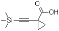 1-[2-(Trimethylsilyl)ethynyl]cyclopropanecarboxylic acid molecular structure (CAS 1268810-07-6)