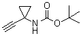 N-(1-乙炔基环丙基)氨基甲酸叔丁酯分子结构 (CAS 1268810-09-8)