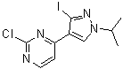 2-氯-4-[3-碘-1-(异丙基)-1H-吡唑-4-基]嘧啶分子结构 (CAS 1269440-58-5)