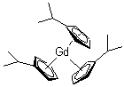 Tris(isopropylcyclopentadienyl)gadolinium molecular structure (CAS 126970-21-6)