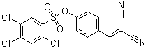 2,4,5-三氯苯磺酸 4-(2,2-二氰基乙烯基)苯基酯分子结构 (CAS 126980-24-3)