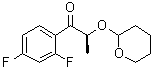 (2S)-1-(2,4-二氟苯基)-2-[(四氢-2H-吡喃-2-基)氧基]-1-丙酮分子结构 (CAS 127001-03-0)