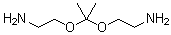 丙酮双(2-氨基乙基)缩酮分子结构 (CAS 127090-71-5)