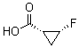 (1R,2R)-2-氟环丙烷甲酸分子结构 (CAS 127199-13-7)