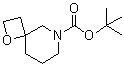 1-Oxa-6-azaspiro[3.5]nonane-6-carboxylic acid 1,1-dimethylethyl ester molecular structure (CAS 1272412-68-6)