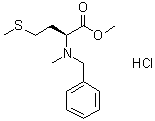 N-Methyl-N-(phenylmethyl)-L-methionine methyl ester hydrochloride molecular structure (CAS 1272754-99-0)