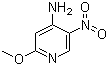 2-甲氧基-5-硝基吡啶-4-胺分子结构 (CAS 127356-38-1)