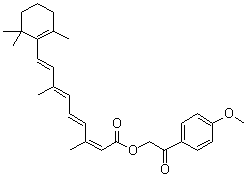 Isotretinoin anisatil molecular structure (CAS 127471-94-7)