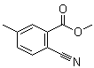 2-氰基-5-甲基苯甲酸甲酯分子结构 (CAS 127510-94-5)