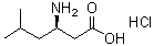 (3R)-3-Amino-5-methylhexanoic acid hydrochloride (1:1) molecular structure (CAS 1276055-44-7)