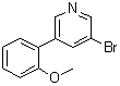 3-Bromo-5-(2-methoxyphenyl)pyridine molecular structure (CAS 1276123-25-1)