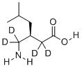 (S)-普瑞巴林-d4分子结构 (CAS 1276197-54-6)