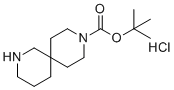 tert-Butyl 2,9-diazaspiro[5.5]undecane-9-carboxylate hydrochloride molecular structure (CAS 1279866-58-8)