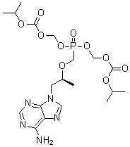 (S)-替诺福韦二吡呋酯分子结构 (CAS 1280130-08-6)