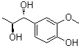 (1R,2S)-rel-1-(4-羟基-3-甲氧基苯基)-1,2-丙二醇分子结构 (CAS 1280602-81-4)