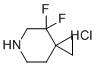 4,4-二氟-6-氮杂螺[2.5]辛烷盐酸盐分子结构 (CAS 1282532-00-6)