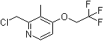 2-氯甲基-3-甲基-4-(2,2,2-三氟乙氧基)吡啶分子结构 (CAS 128430-66-0)